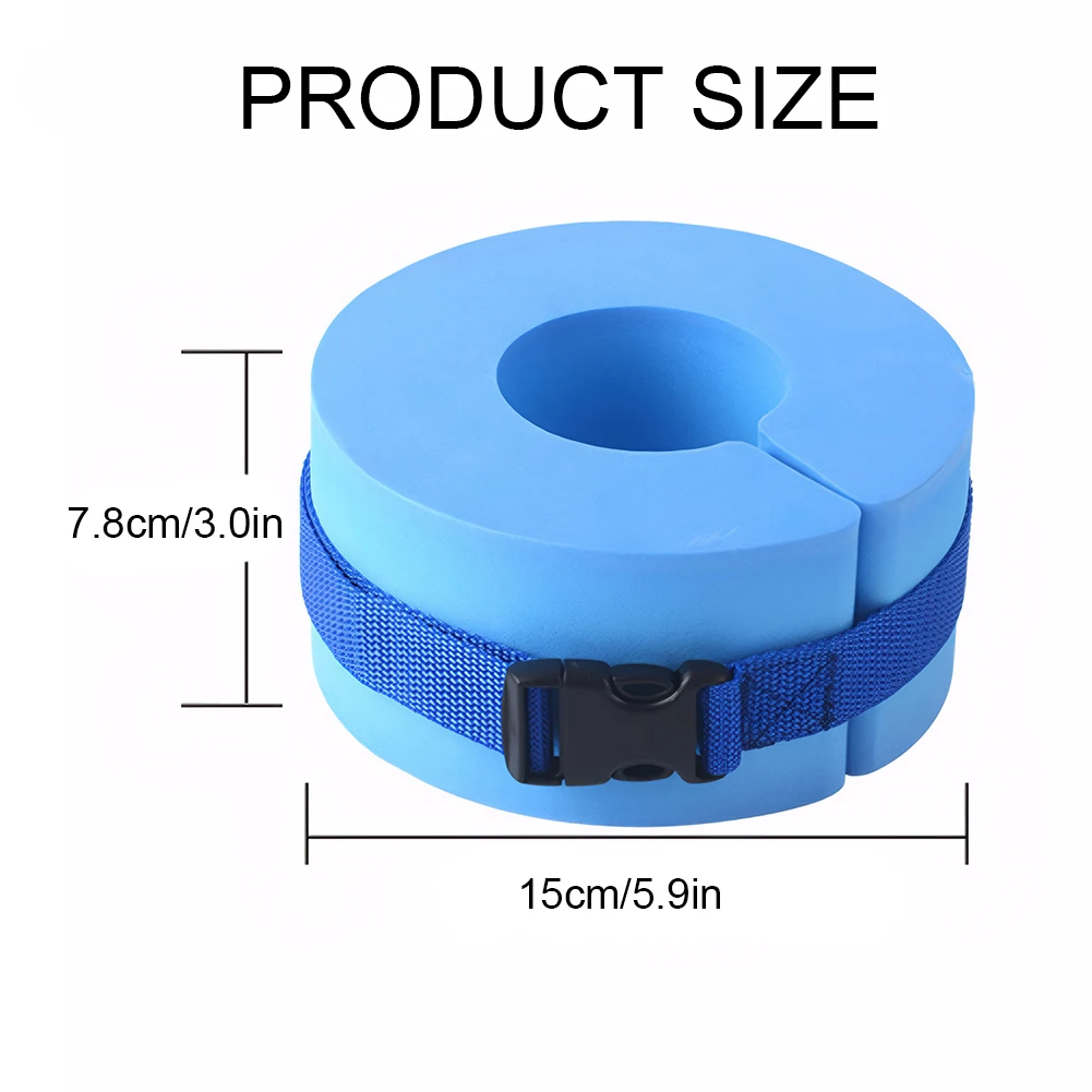 Swim Aquatic Cuffs with Quick Release Buckle Water Ankle Ring Foam Aquatic Cuffs for Swim Fitness Training