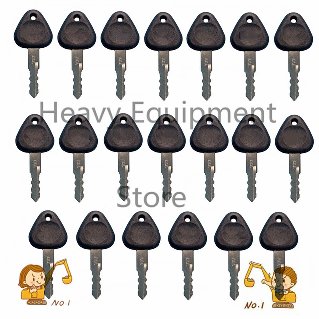 Baggerschlüssel für Volvo Bagger Zündschlüssel, 2 Schlüssel 2 Pack -z