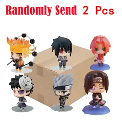 Anime Naruto Action Figure Set - Iconic Characters Desktop Ornament & Gift (Random 2 Pcs)