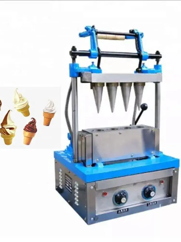 

Electric Ice Cream Cone Machine Waffle Cone Maker Ice Cream Cup Pizza Holder Biscuit Making Machinery