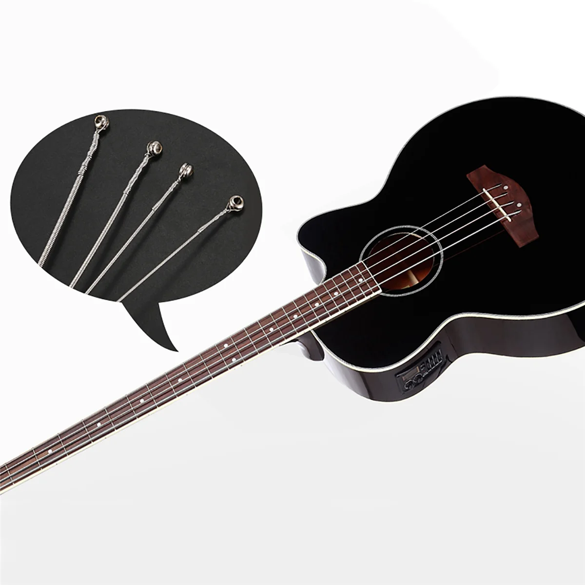 BAAU Set of 20 Steel Strings for 4 String Bass Guitar
