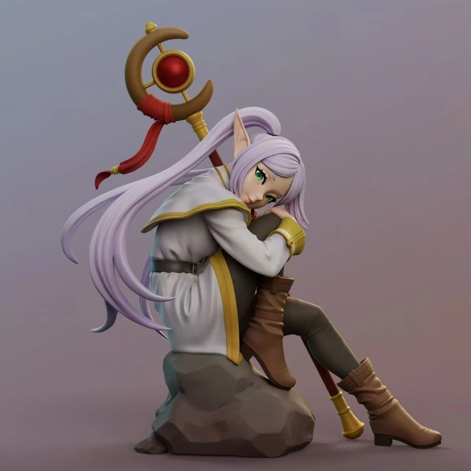 Frieren At The Funeral Super Kawaii PVC Statue - Cute Cartoon Action Figure Collectible
