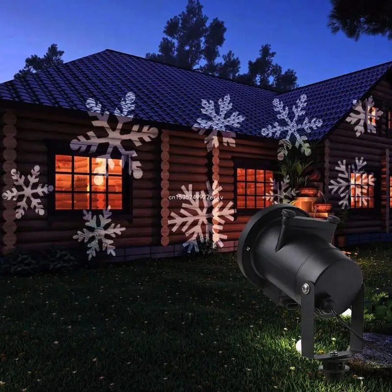 

Waterproof Projector Rotating Landscape Lamp 12 Switchable Pattern LED Spotlight