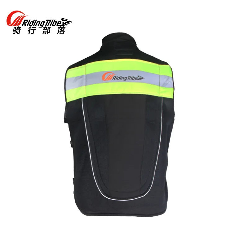 오토바이 타기 의류 반사 조끼 안전 오토바이 여행 밤 형광 통기성 Ventila 경량 통기성