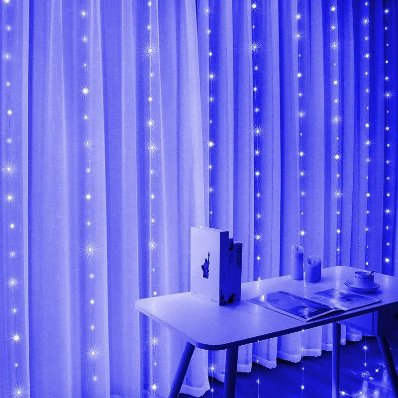 

6x3M USB LED Curtains Festoon Led Light Garlands Christmas Lights Ramadan Decorations String Lights Wedding Decor New Year 2024