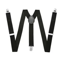 Nouveaux hommes bretelles haute élastique réglable 3 Clips solides bretelles robuste W pantalon bretelles porte-pantalon vêtements de mariage 3