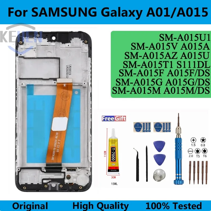 ЖК-дисплей для Samsung Galaxy A01 SM A015, дисплей, сенсорный экран, дигитайзер, панель в сборе для SM-A015A A015F A015G A015M A015U Premium