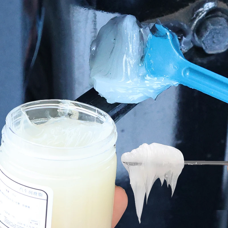 Car Lubricant Synthetic Grease with Brush for Sunroof Keypad Satellite Shaft Rail Gear Bearing Mechanical O-ring