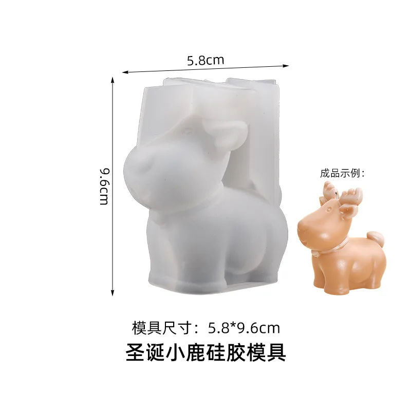 Festive 3D Christmas Tree Silicone Mold for DIY Candle & Soap Making