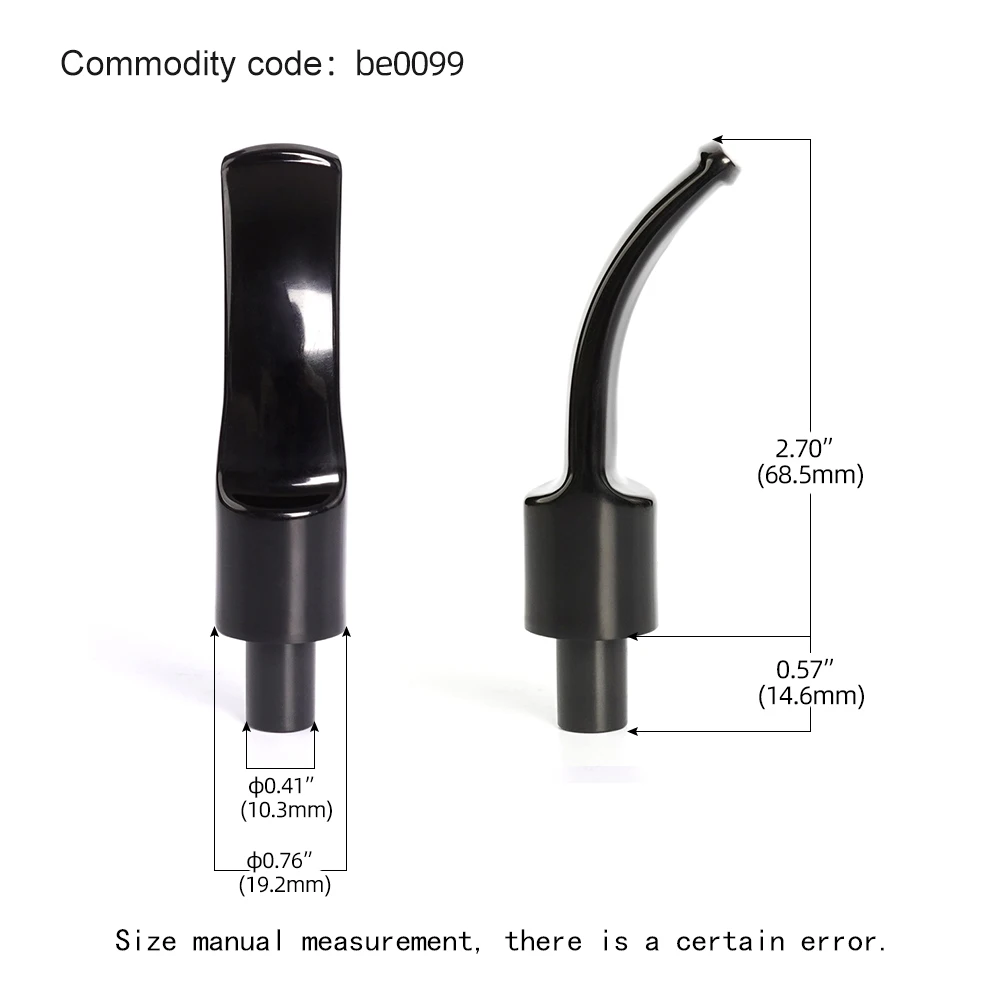 MUXIANG 1pc acrylic pipe holder classic curved handle tobacco pipe holder   for 9mm filter element DIY Father Day Christmas gift 4