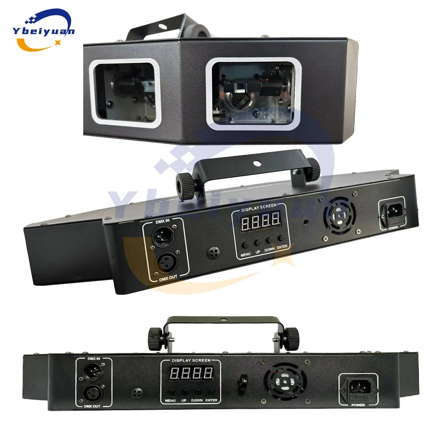DJ RGB Full Color DMX512 Scanning Laser Projector, 6-Lens