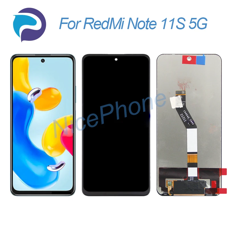 

Для RedMi Note 11S 5G ЖК-дисплей сенсорный экран дигитайзер замена 6,6 "22031116BG для RedMi Note 11S 5G экран ЖК-дисплей