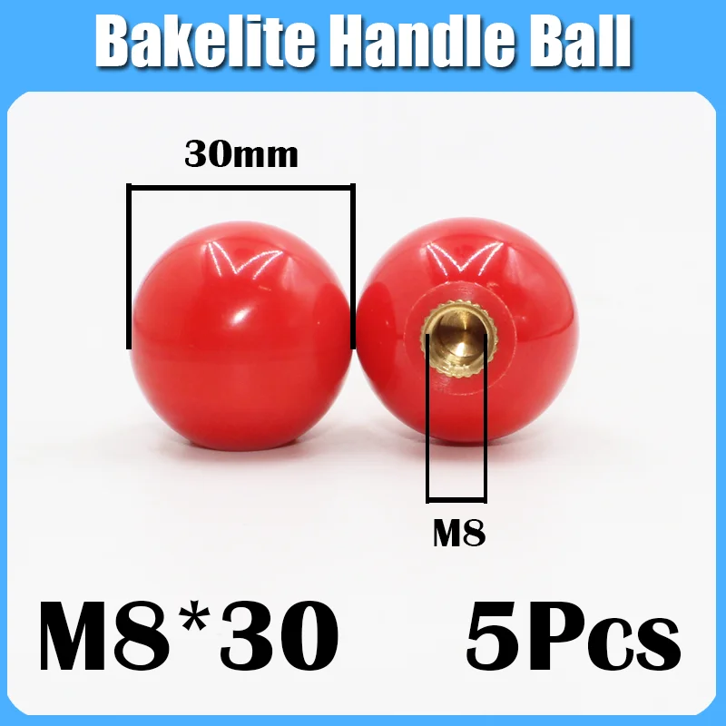 Lot De 5 Boutons Ronds En Bakélite Noire Pour Mac - Remplacement Levier à Billes