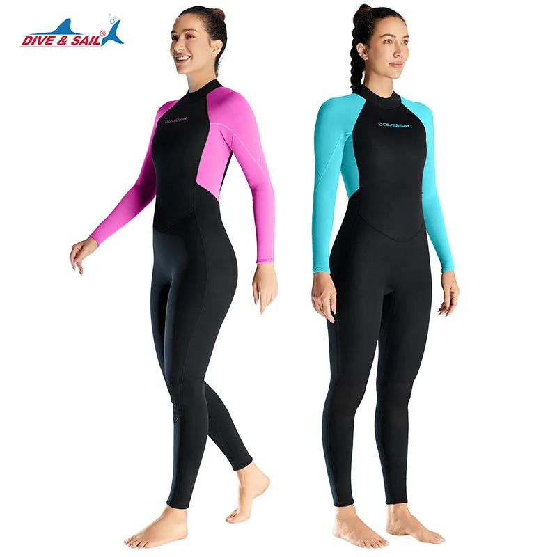 

Wetsuit for Men Women,3mm Neoprene Full Body Keep Warm Long Sleeve Back Zip Full Scuba Diving Suit UV Protection,for Surfing