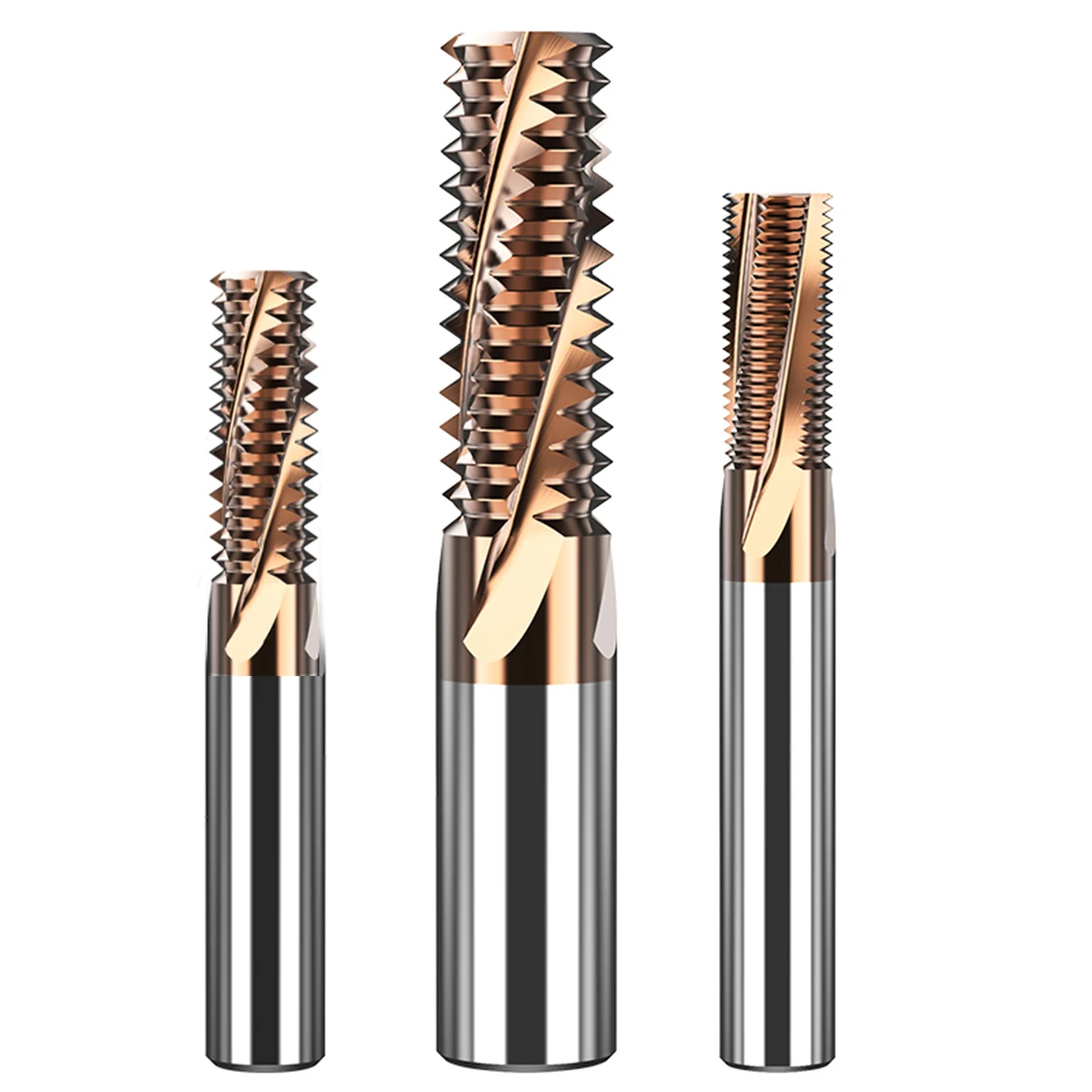 

1p Tungsten Router Bit Roughing End Mill M3 - M24 3/4 Flute CNC Carbide Fine Coarse Thread Milling Bit TiCN Coating Steel Cutter