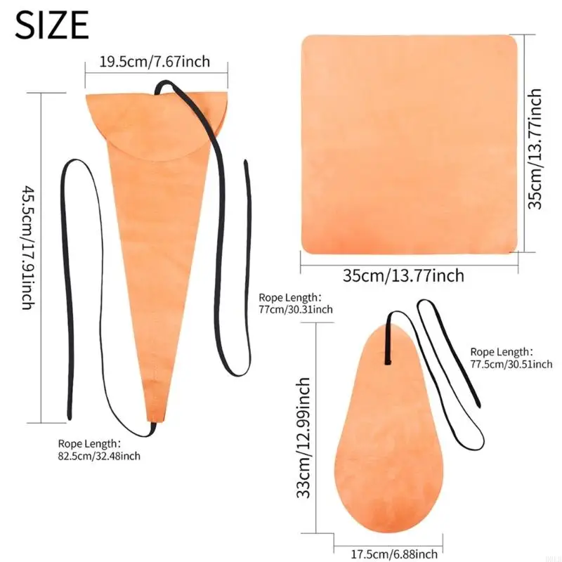 Saxophone Cleaner Swab for Through Tube Inside Cleaning Cloth Saxophone Cleaning Rag Clarinet Cloth