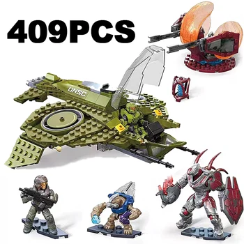 Technical MEGA Construx The Infinity Aura Airship Building Block War Mech Robots Weapon Model Bricks Toys For Kids Adult Gift 1