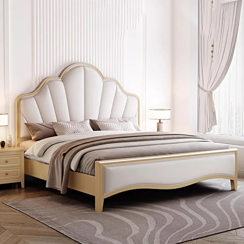 

Royal Kids Double Bed Modern Whitr King Luxury Twin Double Bed Girl Wood Sleeping Letti Matrimoniali Furniture For Bedroom