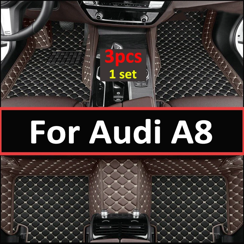 

Автомобильные коврики для Audi A8 D3 4E 2006 ~ 2010, ковер, роскошный кожаный коврик, прочный ковер, внутренняя часть, защита от грязи, автомобильные аксессуары