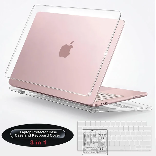 Étui de protection pour ordinateur portable MacBook Neo 13 pouces 2026 avec housse de clavier, coque rigide en plastique pour MacBook Neo A3404, accessoires 1