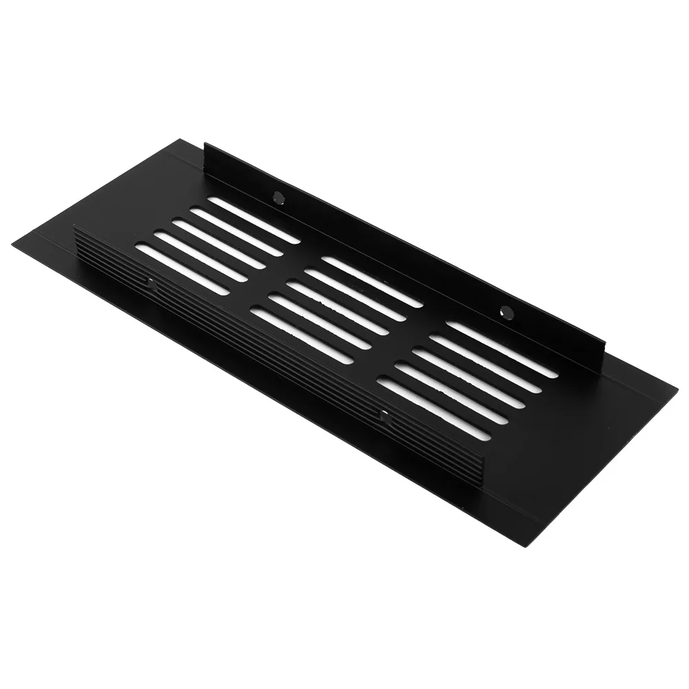 

High Quality Ventilation Grille Air Vent Grille 60mm Air Vent Grille Aluminum Alloy Black Cabinet Easy To Install