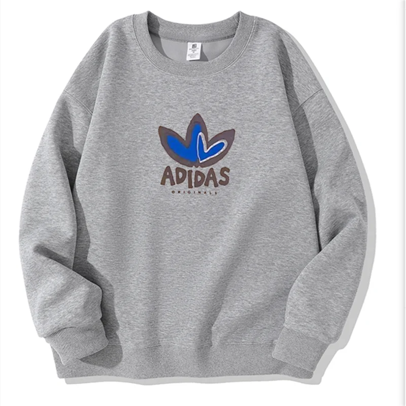 Adidas Hoodise Men and Women Round Neck Without Hat Breathable Leisure and Casual Designed in The Front Multicolor