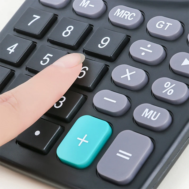 Multi-Function Handheld Scientific Calculator with 2-Line LCD Display for Finance, Office, and School Use