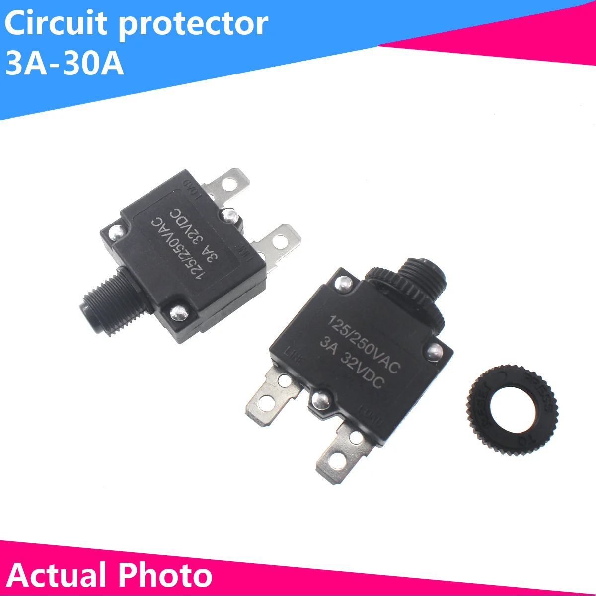 2pcs Current overload protector Overload switch Electric vehicle shredder protector ST-1 MR1 WP-01 thermal overload relay lrn32n current 23 32a overload protector