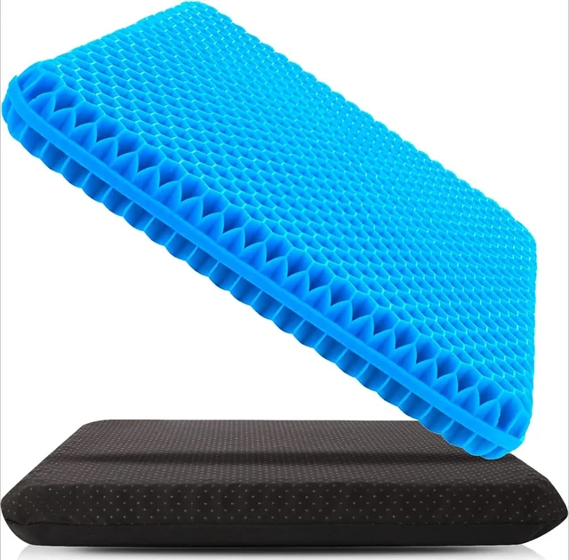 Coussin de siège en gel doux pour fauteuil roulant, coussin de siège en gel, coussin de siège de voiture en gel respirant, coussin de siège en gel pour chaise de bureau 1