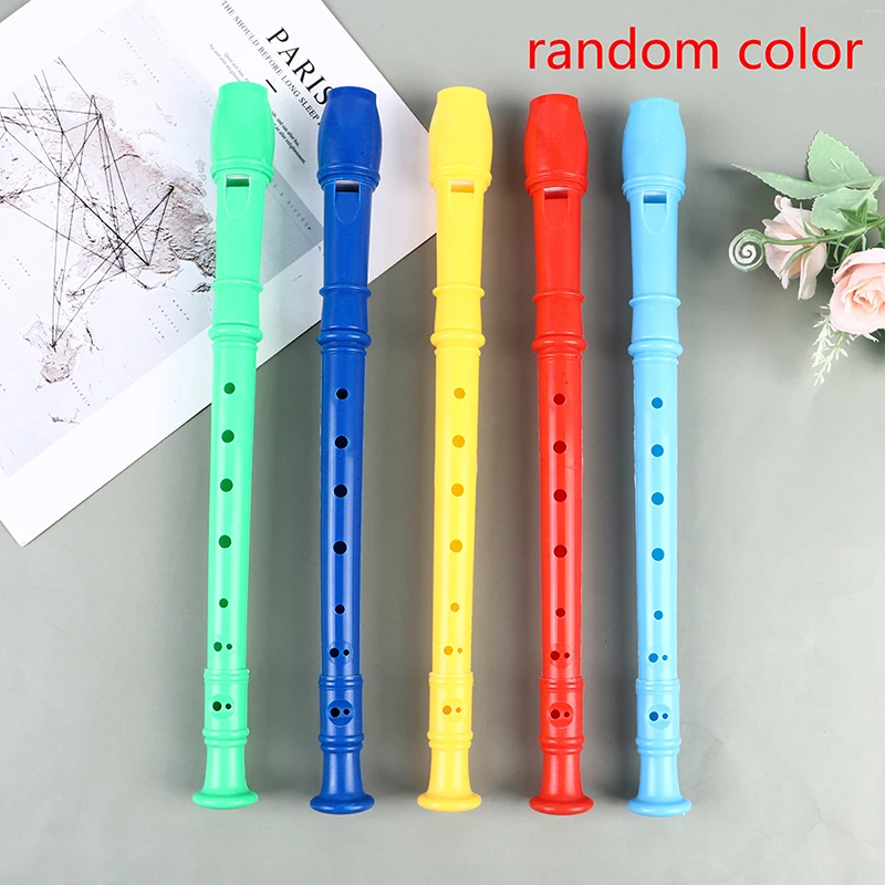 Plastic Recorder 8 Holes Long Flute Woodwind Instrument Kids' Instruments Gift Flute