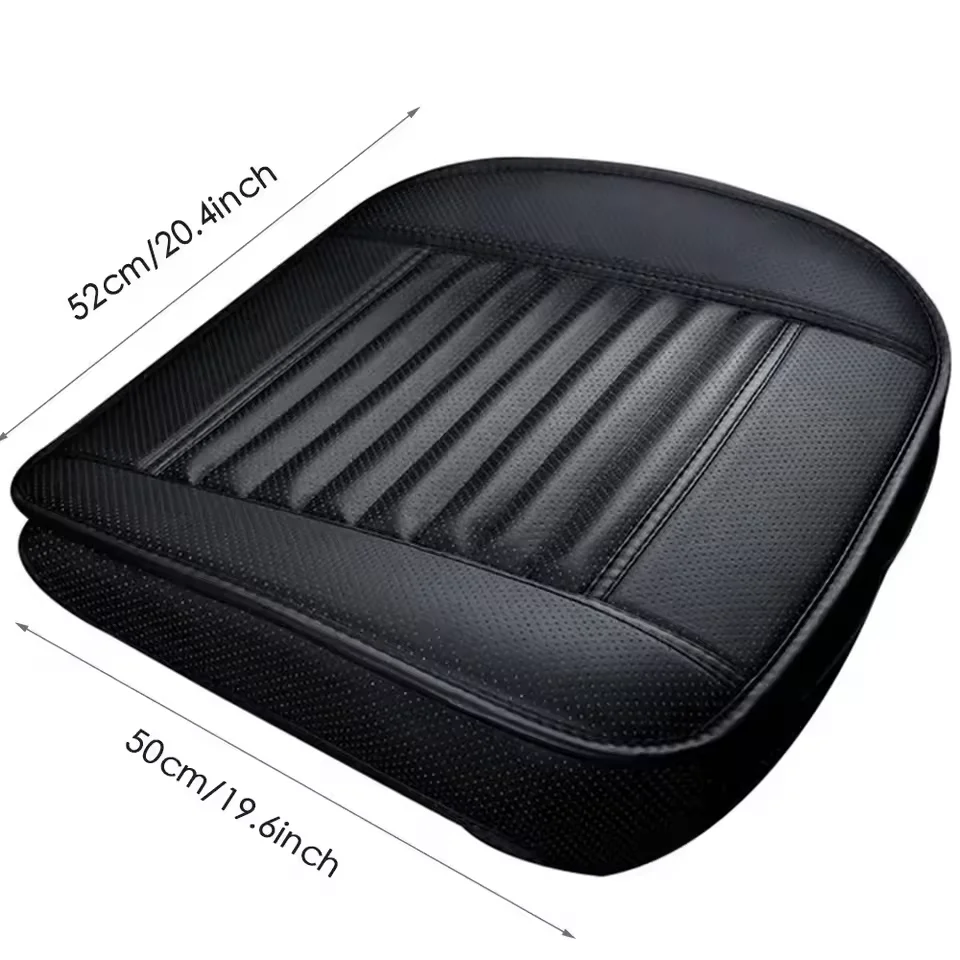 Car Seat Covers Universal Breathable PU Leather Pad Mat For Auto Chair Cushion Car Front Seat Cover Four Seasons Anti Slip Mat