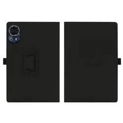 14 - Inch PU Leather Flip Case with Multi - Angle Stand and Hand Strap for Teclast T70 (Black)