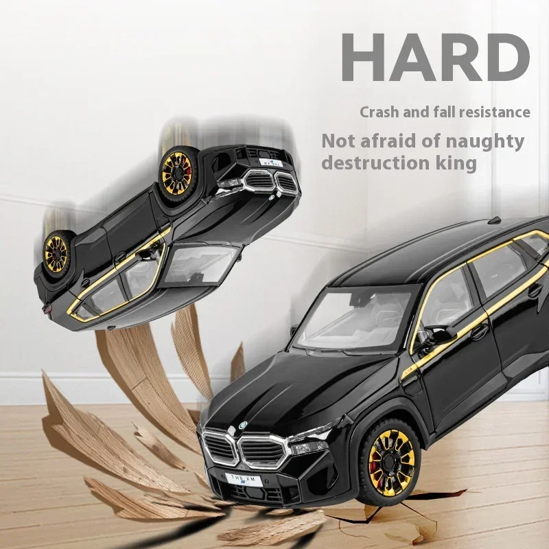 Luxury 1:24 Alloy Metal Diecast Car with Sound and Light - Children's Toy and Collectible Gift