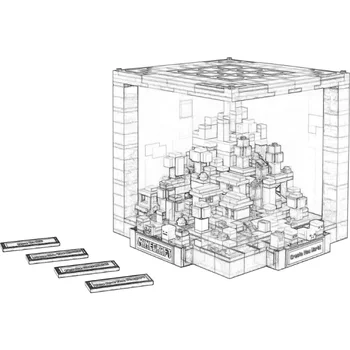 1195Pcs The Crafting Table Game Create Model Building Blocks Ornament Bricks Toys for Kids Adults Birthday Christmas Gifts 1