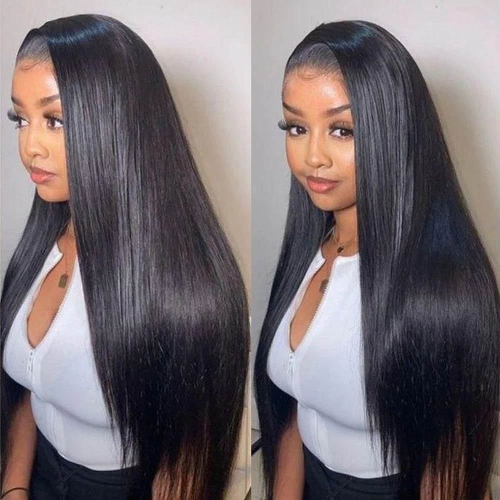 13X4 Transparent Glueless Lace Frontal Human Hair Wigs Closure Wig HD Lace Front Wig Brazilian Straight Human Hair On Sale