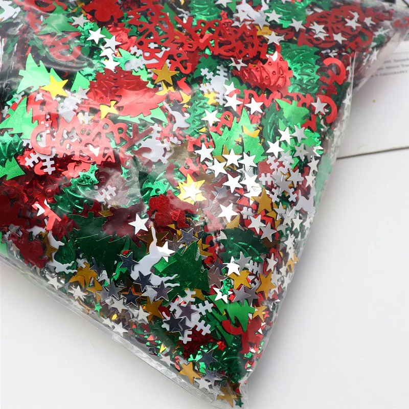 Sequins Accessories 10-20g Christmas DIY Sequined Elk Christmas Tree Pattern Multi-Size Garment Sewing Material Nail Art Accessories Art Decoration sequin embroidery accessories,nail art decor,sequin sewing accessories,sequins for crafts,sequins accessories