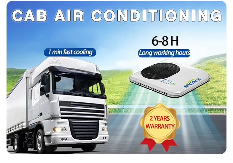 Truck Air Conditioning,DC 12V 24V Rooftop,Roof AC System,Parking Cooling Auto,Vehicle Air Conditioner,For Cars Trucks Low Noise 2