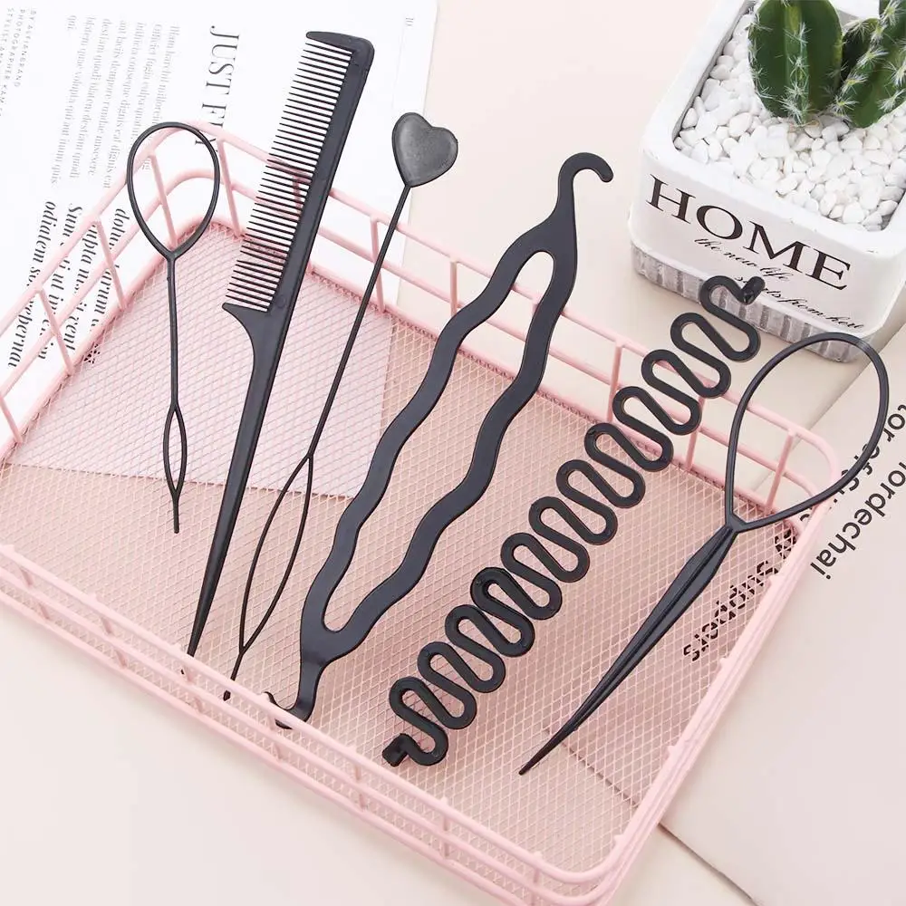 Strumento Accessori Per Capelli Twist Hair Roller Pull-Through Hair Needle Strumenti Per Intrecciare I Capelli Kit Per Intrecciare I Capelli Dispenser