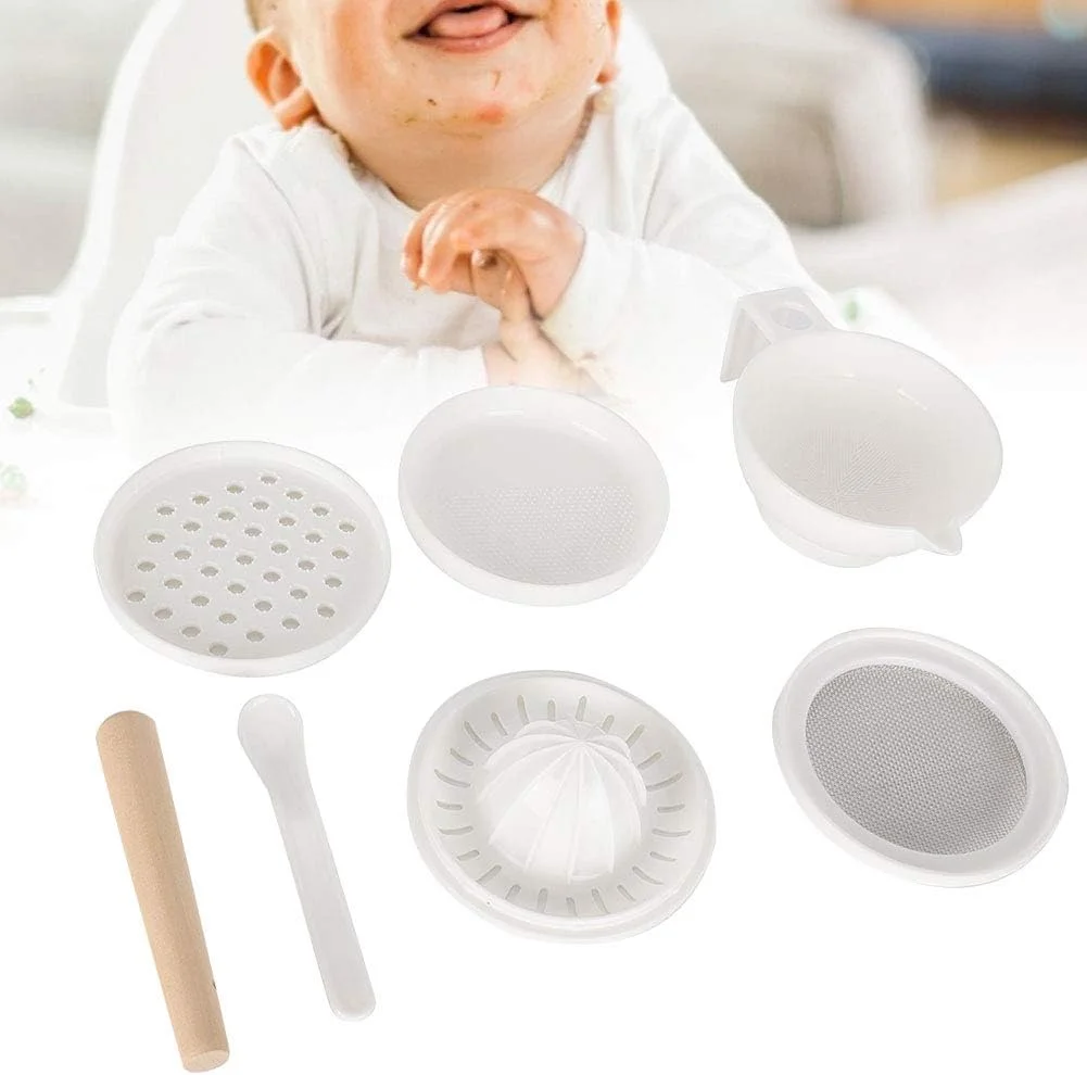 Baby Food Supplement Grinder Manual Food Grinding Bowl Baby Puree Cooking Machine Complementary Tool Portable kit Multi-Function