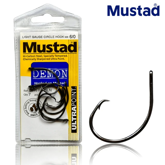 Mustad Norway Origin Fishing Hook Super Power Big Size Circle