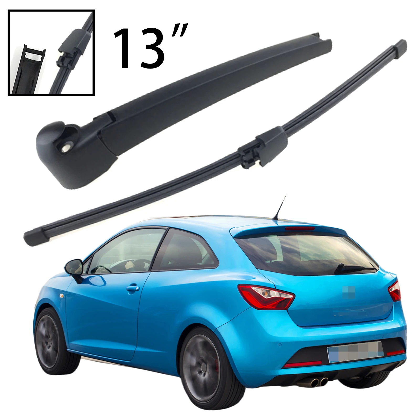 KIMISS Auto wisserarm afdekking, achter ruitenwisserarm