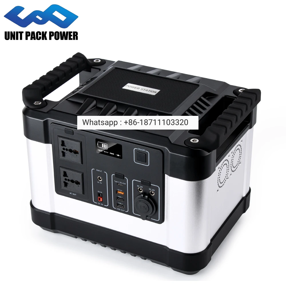 

200V 110V Power Bank 1000w 300AH Solar Generator 1100WH Lithium Portable Battery bank for Travel Laptop Car