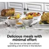 6-Quart Slow Cooker with 3 Cooking Settings, Dishwasher-Safe Stoneware Crock & Glass Lid, Silver, Multi-functional Pot 2
