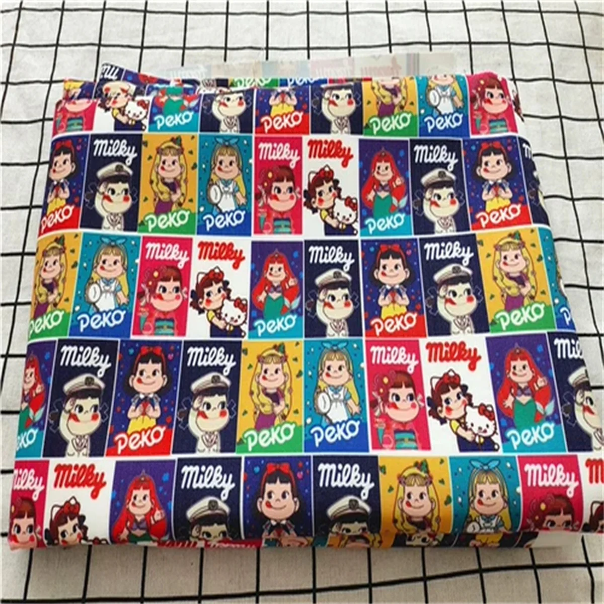 

Can customize cartoon animation digital printing waterproof polyester cloth bag tablecloth pillow hat DIY manual fabric cloth