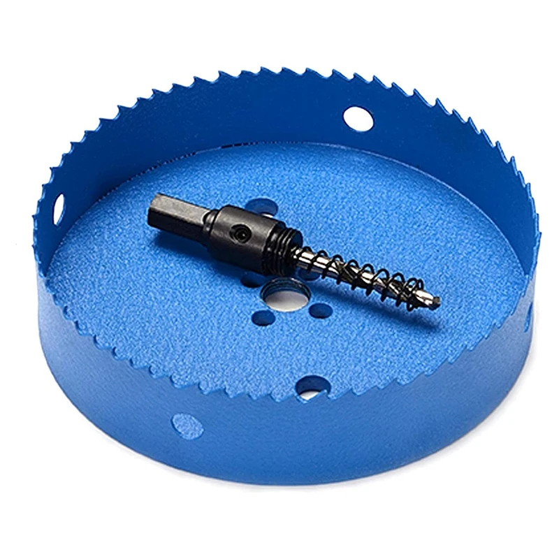 

Hot 6-1/2 Inch Hole Saw, 165Mm HSS Hole Cutter, Bi-Metal Hole Drill With Hex Shank For Cutting Soft Metals, Iron, (Blue)