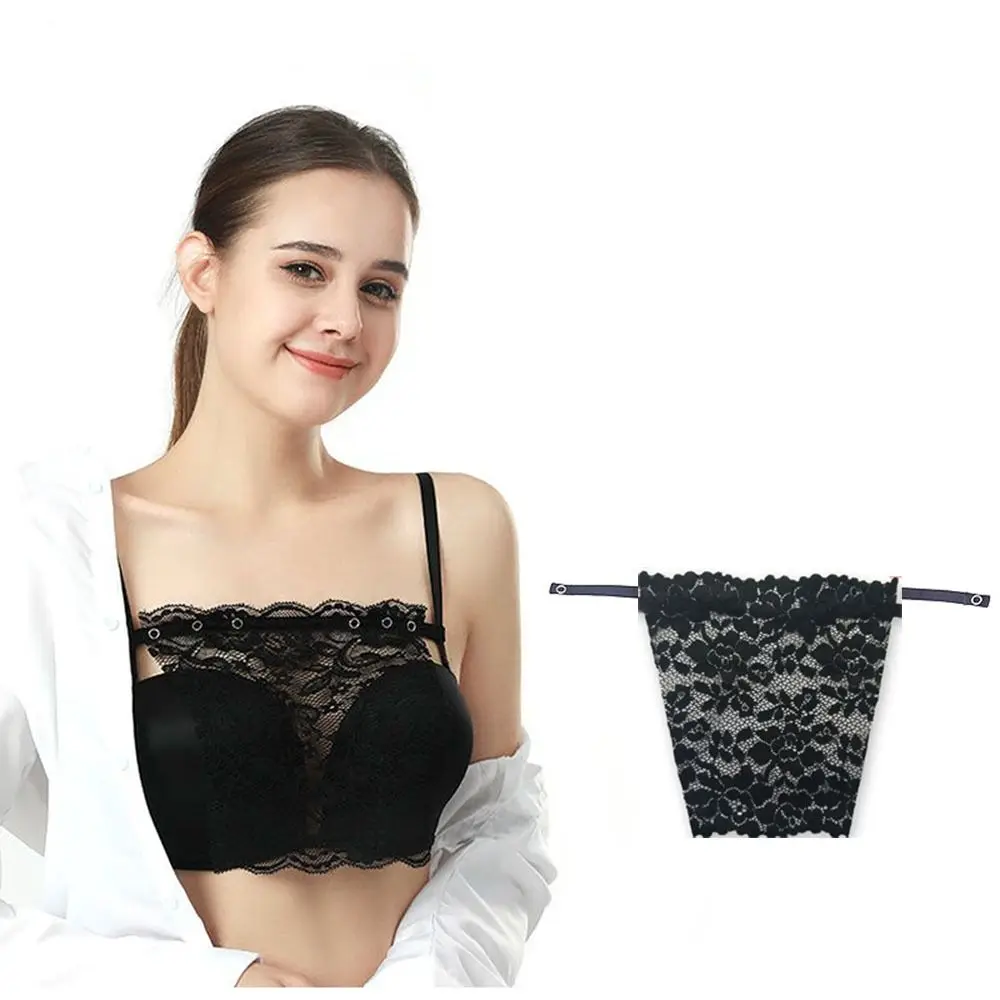 

Polyester Anti-walking Brassiere Fashion Thin Breathable Lace Edge Bottoming Traceless Cover Summer