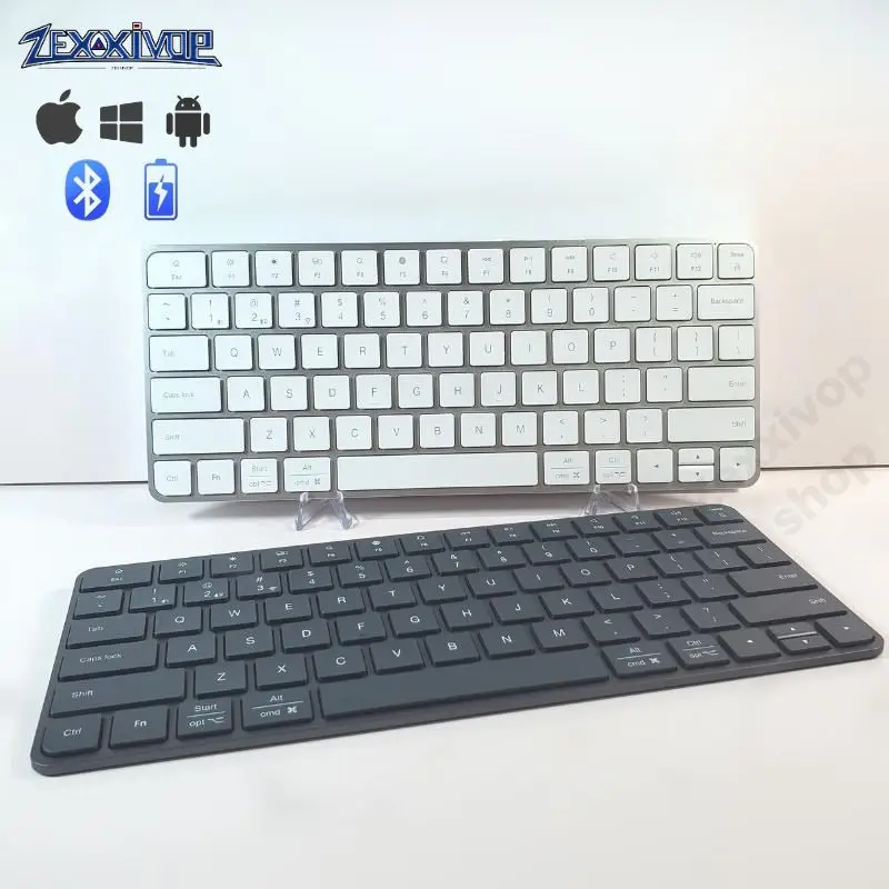 Zexxivop Tastiera Wireless Tastiera Bluetooth Connessione Bluetooth Wireless Per Mac Ipad Notebook Pad Computer Desktop Portatile