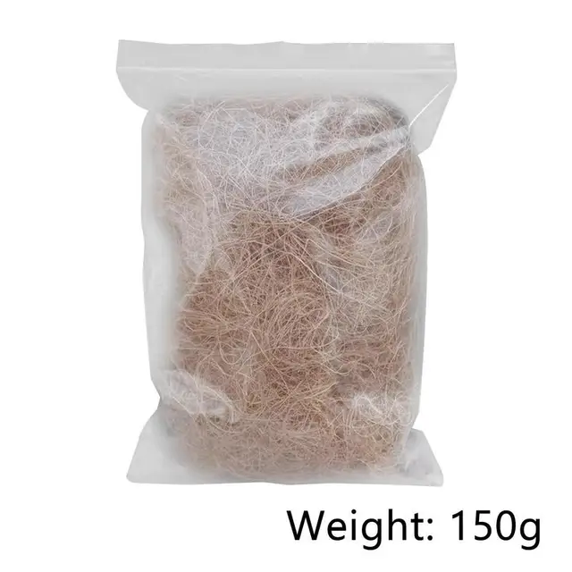 150 G Természetes Kókuszdió Héja Rost Virágcsőrű Kézműves Rovarbiztos Védelem Virág Növény Talaj Tartsa Meg A Meleg Hüllő Ágynemű Madárfészeket - Image 6