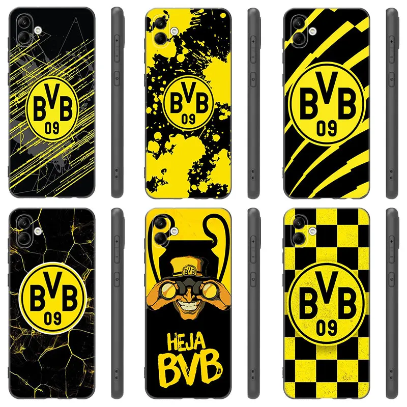 Borussia D-Dortmunds черный чехол для телефона Samsung Galaxy A01 A03 Core A04 E A02 A05 A10 A20 A21 A30 A50 S A6 A8 Plus A7 2018