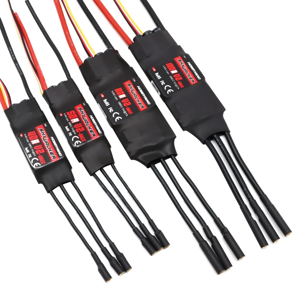 ESC Brushless Hobbywing Skywalker V2 40A 50A 80A 100A pour Drone FPV
